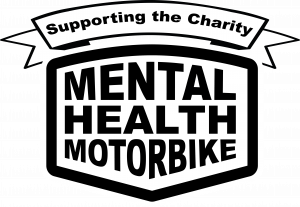 Supporting Mental Health Motorbike Logo